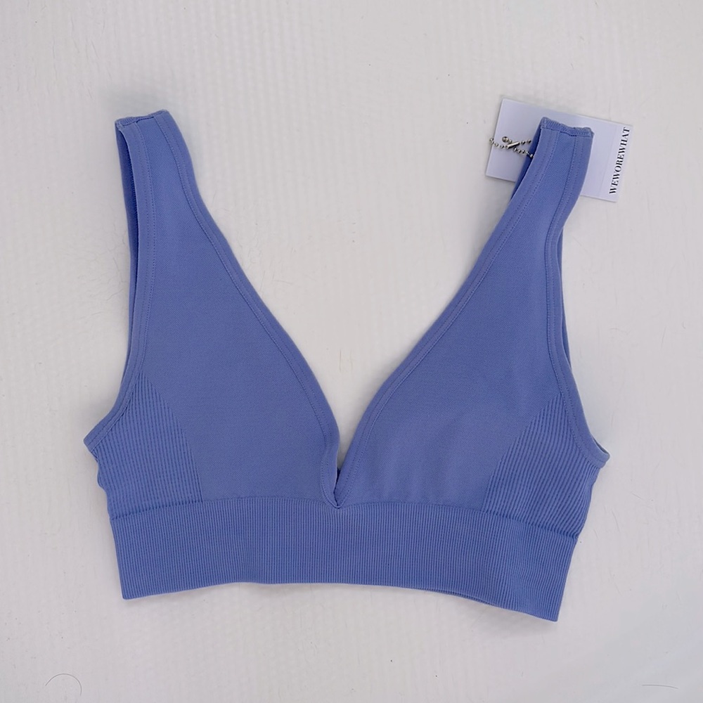 WeWoreWhat V-neck Bra Top